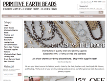 Tablet Screenshot of primitivearthbeads.com